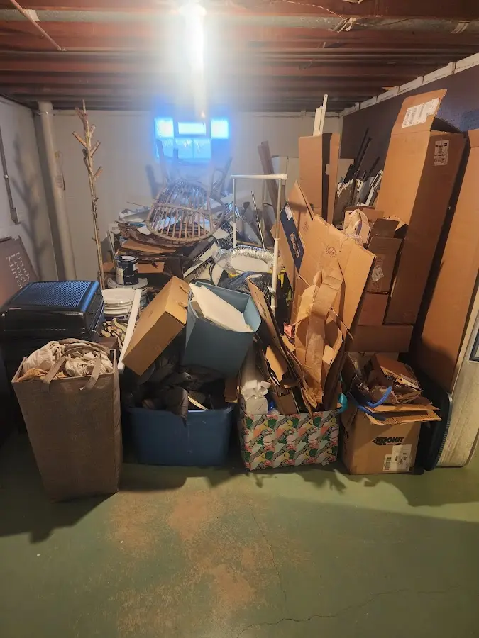 Roll-off dumpster container at job site for Roll Off Dumpster Rental in New Hope